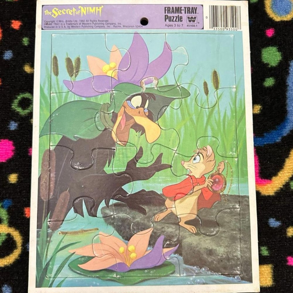 1982 THE SECRET OF NIMH PUZZLE